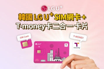 韓國 LG U+ SIM及T-Money 2 in 1